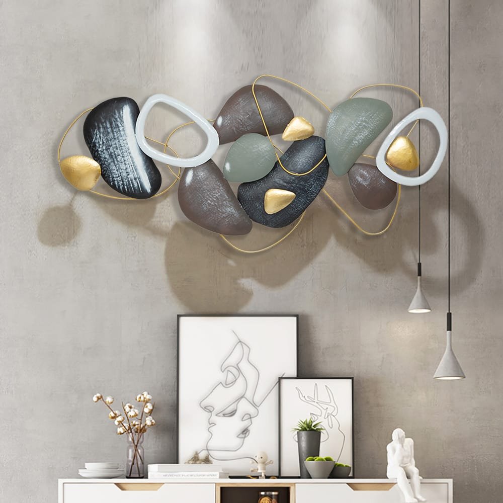 Multicolor Stone Finish Wall Decor